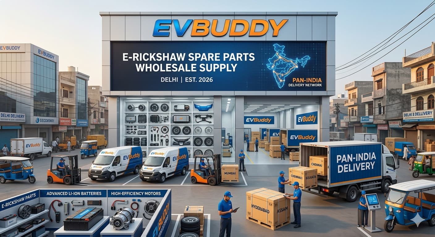 E-Rickshaw Spare Parts Wholesale Supplier Delhi – EVBuddy | Pan-India Delivery 2026