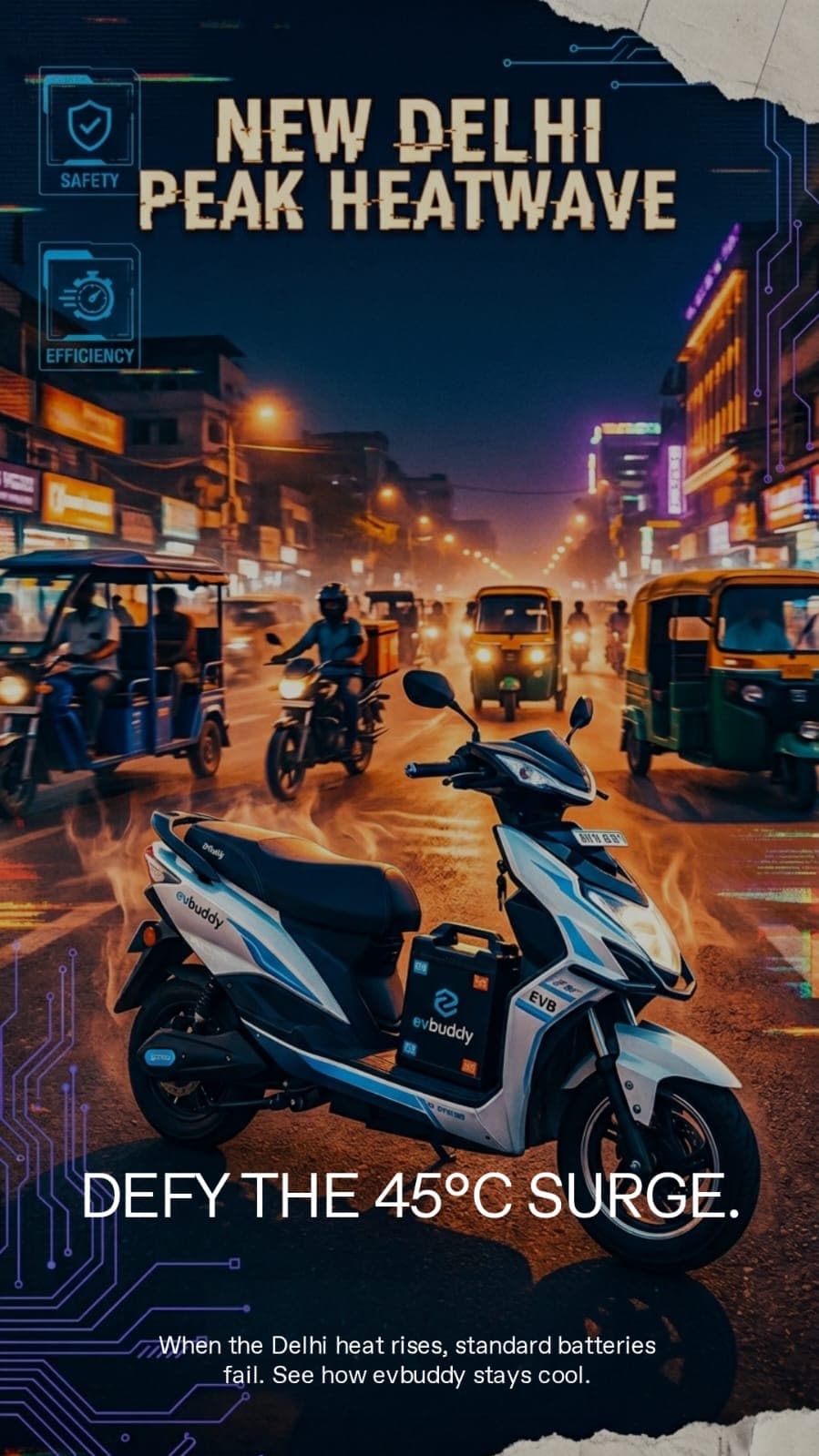 E Rickshaw Spare Parts & Lithium EV Battery Solutions in India | EVBuddy